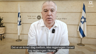 «Krise mellom Israels folk og Norges regjering»