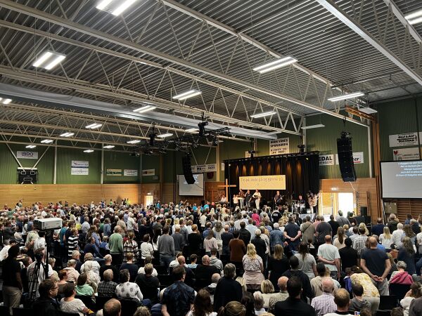 The sports hall was full on the first evening