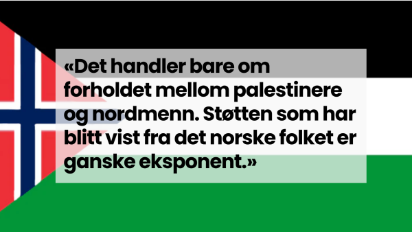 – Jeg laget flagget for å vise kjærlighet til Norge og Palestina