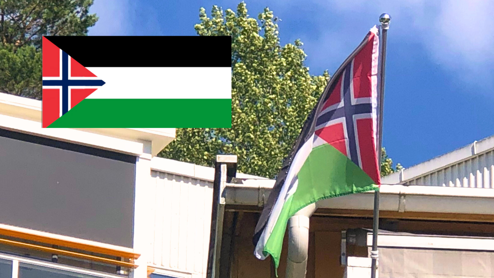 Designer sells “Norwegian-Palestine” flag