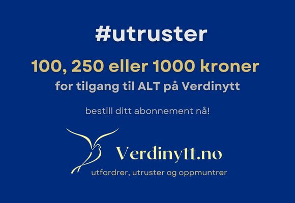 UTRUSTER: Velkommen som Verdinytt-abonnent.