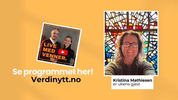 Hun maler vakre Kristusmotiv
