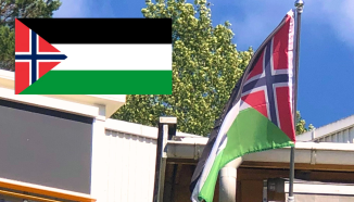 Selger «Norsk-Palestina» flagg