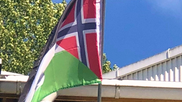 Slik reagerer norske myndigheter på det norsk-palestinske flagget