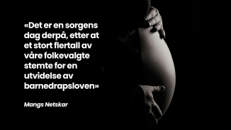 Sorgens dag over ny abortlov